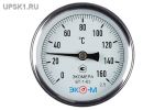Подробнее... Термометр биметаллический ЭКОМЕРА БТ-1-63, 0-160С, L=40